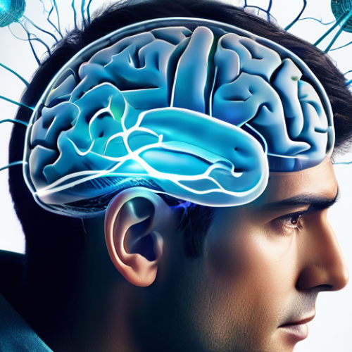 Home 4 정신적 회복탄력성의 생물학적 기초 - **Prompt:** "A visually stunning abstract depiction of the human brain, glowing with intricate, vibr...